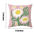 thumbnail image 2 of Anckoeil 17.7"×17.7" Bohemian Style Pillow Set Office Cushion Botanical Printed Pillow Cushion Sofa Pillow Bed Backrest, 2 of 6