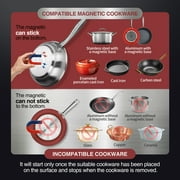 ChangBERT Induction Cooktop, Commercial Grade Portable Cooker, Large 8” Heating Coil, Premium Stainless Steel Countertop Burner with NSF Certified, 10 Hours Timer Powerful 1800W Professional Hot Plat