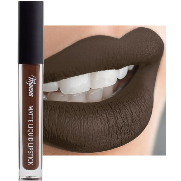 Lápiz labial Mynena Brown de larga duración, impermeable, vegano para mujer