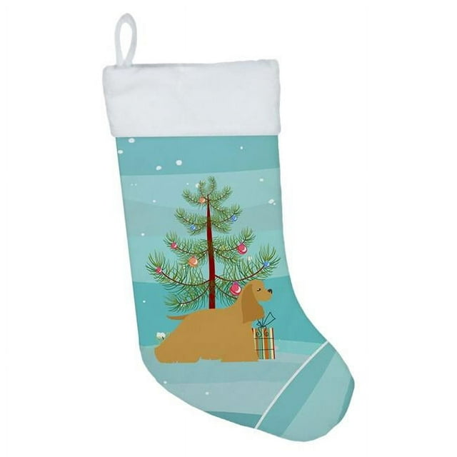 Carolines Treasures BB2904CS Cocker Spaniel Merry Christmas Tree Christmas Stocking