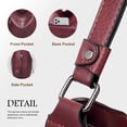 thumbnail image 6 of HONGLONG Women Handbag, Fashion PU Leather Tote Shoulder Bag Handbag,Set Zipper Work Tote,Coffee, 6 of 8