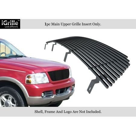 - For 2002-2005 Ford Explorer Black Stainless Steel Billet Grille Insert #N19-J13358F