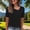 Black women loose fit t shirt a1, variant on Yrmaups Loose Fit Short Sleeve T Shirt for Women, Casual Crewneck Top, Soft Stretch Tee for Travel Office Home Daily Wear, Khaki M