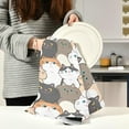 thumbnail image 6 of Coolnut Cute Cartoon Cat Kitchen Dish Towel Set of 6, Soft Absorbent Drying Dishcloths Dish Towels with Hanging Loop for Kitchen Bathroom Bar Home Decor, 28 x 18 Inch Washcloth Gift, 6 of 7