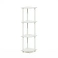 thumbnail image 5 of Furinno Turn-N-Tube 4-Tier Corner Display Rack Multipurpose Shelving Unit, White/White, 5 of 6