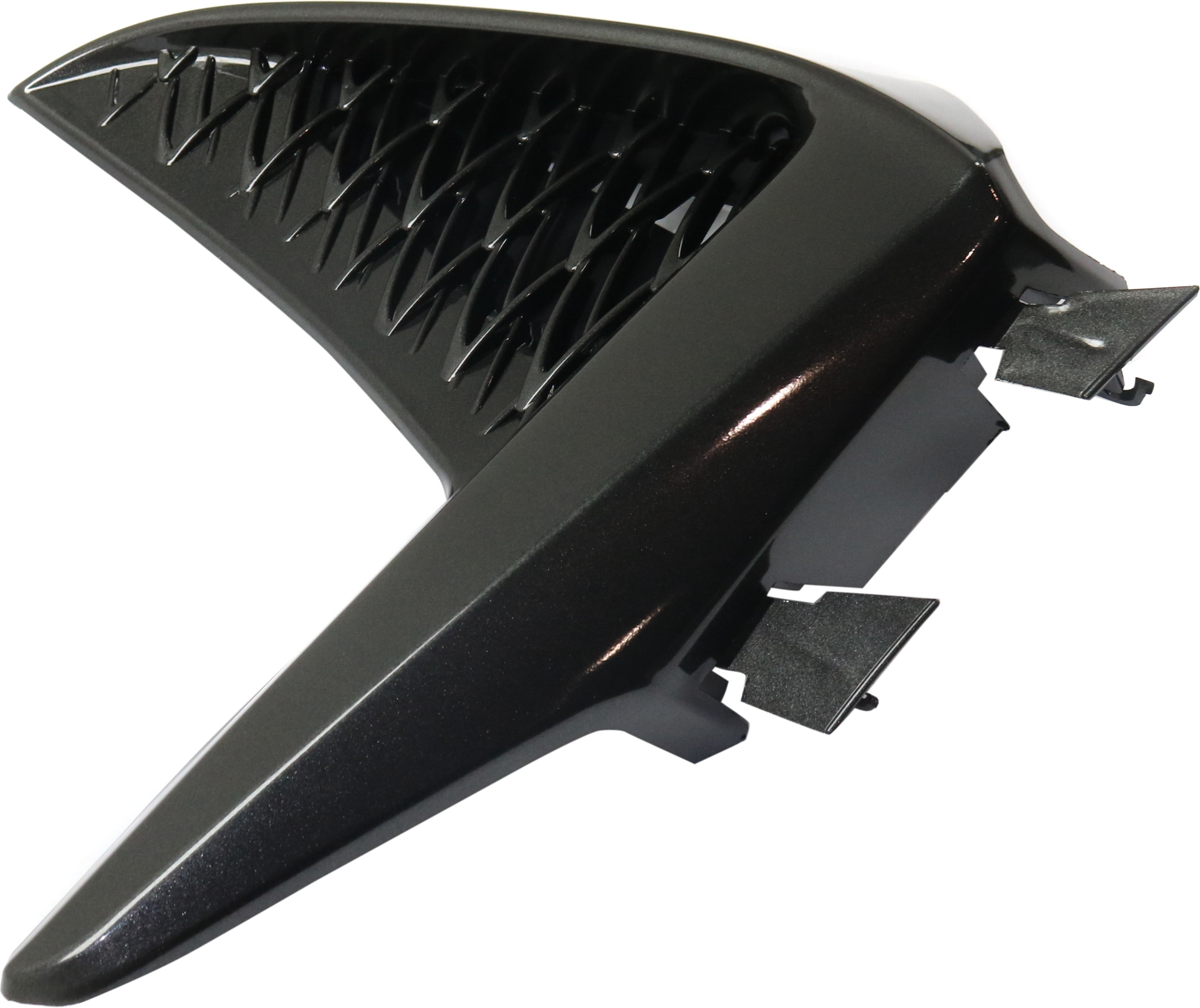 Bumper Grille Compatible With 2017-2020 Lexus IS300 IS350 Front, Left Driver Side, Outer Black