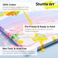 thumbnail image 4 of Shuttle Art Stretched Canvas, 15 Multi Pack, 4x4, 5 x 7, 8 x 10, 9x12, 11 x 14 Inches (3 of Each), 100% Cotton, Primed White Painting Canvas, Art Canvases for Acrylic, Oil, Acrylic Pouring Painting, 4 of 7