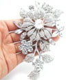 thumbnail image 4 of Large Crystal Brooch Wedding Graduation Casual Dress Jewelry-BR1, 4 of 5