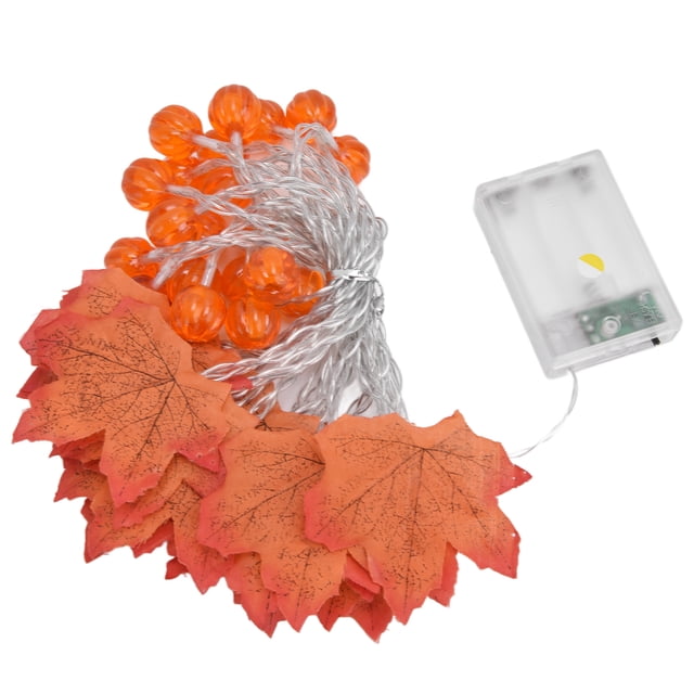 Cadena de luz colgante Jadeshay Guirnalda de luz hoja de arce PVC luz cálida