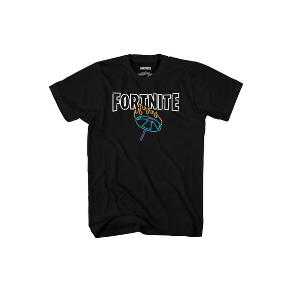 Boys Fortnite Neon Umbrella Short Sleeve T-Shirt, Sizes 8-18
