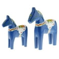thumbnail image 1 of Ensemble de 2 - Statue - Figurine de Cheval en Bois Vintage Non Finie, 1 of 9