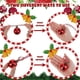 thumbnail image 5 of Advancent 100 piezas de hilo de adorno de terciopelo burdeos, paquete de 100 para posibilidades de decoración versátiles Kits de decoración para fiestas verde, 5 of 6