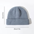 thumbnail image 2 of Gorro Tejido A La Moda Beanie Skullcap Sailor Cap Cuff Brimless Beanie Hat Para Hombres Y Mujeres Minnieouse AP007385-01, 2 of 5