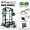 Power Cage - Black/Home Gym Package(Dumbbell Set), variant on Mikolo Power Rack Cage, Weight Rack with Dual Pulley Cable Crossover Machine,Multi-Function Squat Rack with J Hooks,Dip Bars and Landmine for Home Gym (Red)