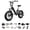 Black, variant on PUCKIPUPPY 20" Electric Bikes for Adults 960W Peak Motor up to 80Miles Range 28 mph Max Speed Fat Tire Ebike 48V 20AH Battery Full Suspension E-Mountain Bike, 7 Speed, Comply with UL2849 By SGS