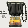 thumbnail image 6 of Meinl Percussion Mahogany Mini Rope Tuned Djembe with Goat Skin Head - Gecko Design, 6 of 6