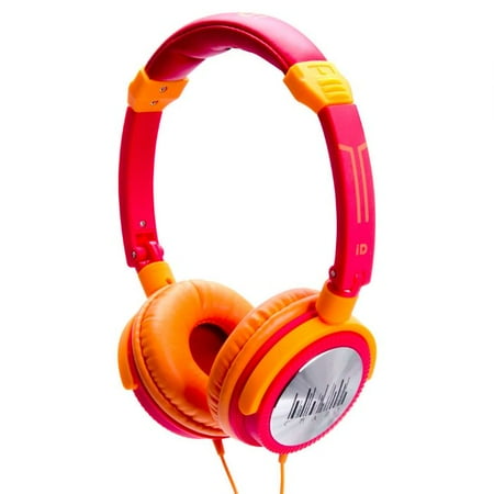 Idance CRAZY301 Orange & Red Dj Headphones Mic Ip