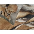 thumbnail image 3 of Ambesonne Zoo Quilted Bedspread Set 3 Pcs, Lions Basking in Sun Jungle, Queen Size, Pale Brown Grey Yellow, 3 of 4