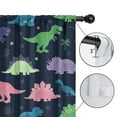 thumbnail image 4 of Blackout Kids Curtains,Neon Outline Dinosaurs Vibrant Childrens Insulated Curtains Set Of 2,Bedroom Essentials,Toddler Room Decor 52"x84", 4 of 5