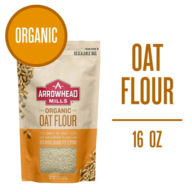 Arrowhead Mills Organic Oat Flour, 16 oz Bag