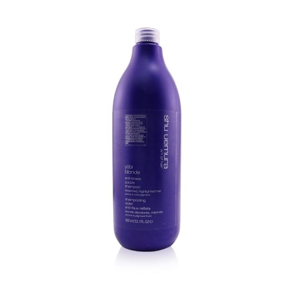 Shu Uemura Yubi Blonde Anti-Brass Purple Shampoo - Bleached Highlighted Hair (Salon Size) 980ml/33.1oz