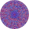 thumbnail image 1 of Ahgly Company Machine Washable Indoor Round Transitional Dark Magenta Purple Area Rugs, 8' Round, 1 of 7
