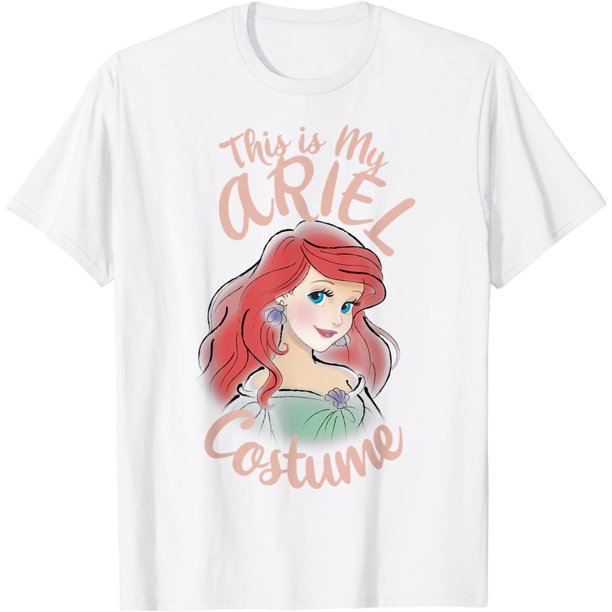 Disney The Little Mermaid Ariel este es mi disfraz de Halloween camiseta de moda Tops niños niñas Distro edad 12 3 4 5 6 7 8 9 10 11 12 años