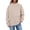8# Khaki, variant on 2026 Mock Neck Sweatshirt Women Fall Fashion Oversized Turtleneck Pullover Long Sleeve Sweatshirts Tops Green M