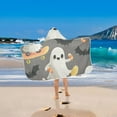 thumbnail image 2 of Yayeee Kids Hooded Towels Toddler Soft Absorbent Beach Bathing Wrap 50" x 23.5", Cute Ghosts, 2 of 5