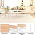 thumbnail image 6 of MIERES 4-Person Dining Set, Solid Wood Dining Set, Includes 4 Dining Chairs, Ideal for Small Homes, Apartments, and Kitchens—Original wood color, 6 of 6