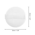 thumbnail image 2 of Unique Bargains 1 Pc Round Makeup Powder Puff for Travel Dressing Tables 1.38"x0.28" White Fleece, 2 of 5