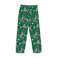 thumbnail image 3 of Vsdgher Tropical Leopard Print Mens Pajama Pants Sleep & Lounge Pants, PJ Bottoms With elastic waistb and Pockets, 3 of 5