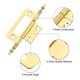 thumbnail image 3 of 10 Pcs Bisagra No Mortaja de Metal, Bisagras para Puertas de Gabinete para Hardware de Muebles, Ventana de Closet, Dorado, 3 of 5
