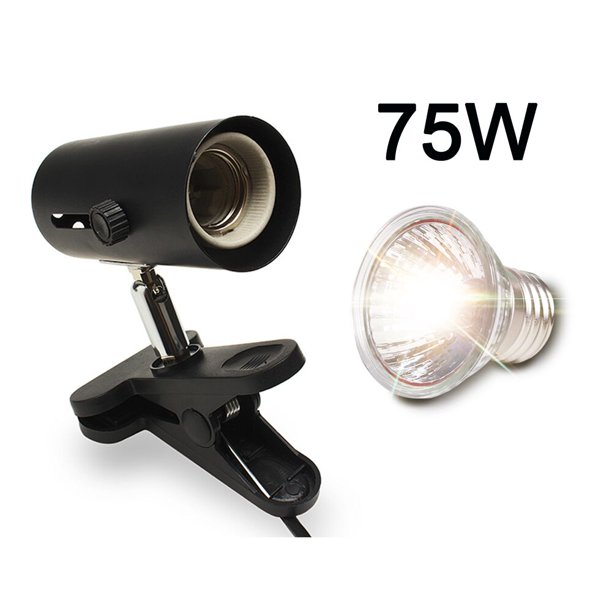 Kit de lámpara para reptiles con soporte de luz de cerámica con Clip, conjunto de lámpara de calefacción UV para tomar el sol de tortuga, iluminación de lagarto para tortugas Xemadio 2030200-3