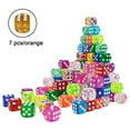 thumbnail image 1 of (7pcs/orange) 14mm acrylic transparent rounded dice, 1 of 14