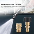 thumbnail image 4 of Pressure Washer Adapter Set, Quick Connector, M22 14mm Swivel To M22 Metric Fitting,M22-14 Swivel + 3/8 Inch Plug, 3/8 Inch Quick Disconnect + M22 Male Quick Connect Kit,5000 PSI, 4 of 8