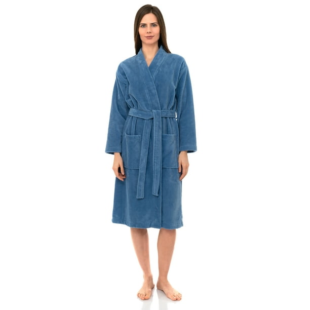 towelling lined bathrobe