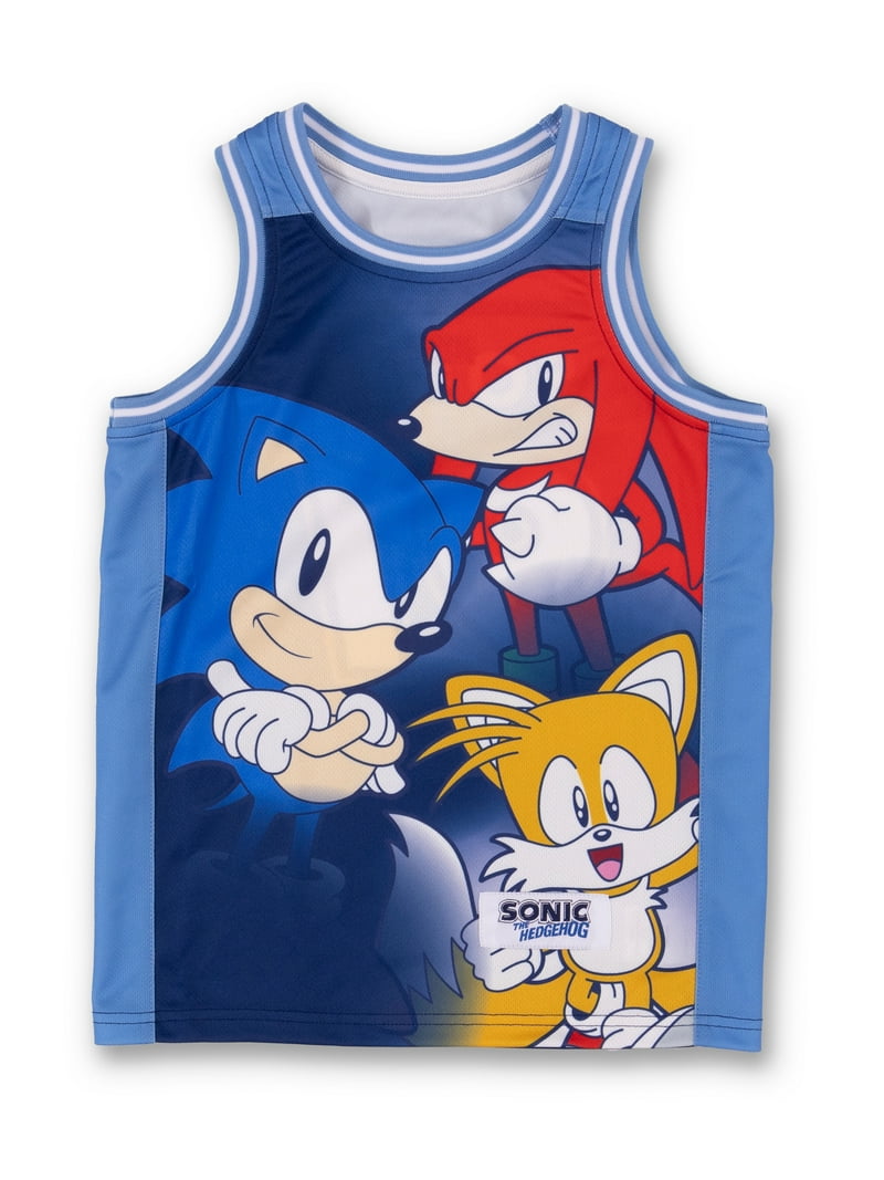 Set Sportivo Sonic The Hedgehog Per Ragazzi - Maglia E Pantaloncini Basket Blu, Costume A Tema - Foto 10