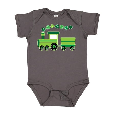 

Inktastic St Patricks Irish Shamrock Train Gift Baby Boy or Baby Girl Bodysuit