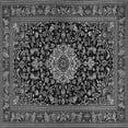 thumbnail image 1 of Ahgly Company Indoor Square Medallion Gray Traditional Area Rugs, 3' Square, 1 of 1