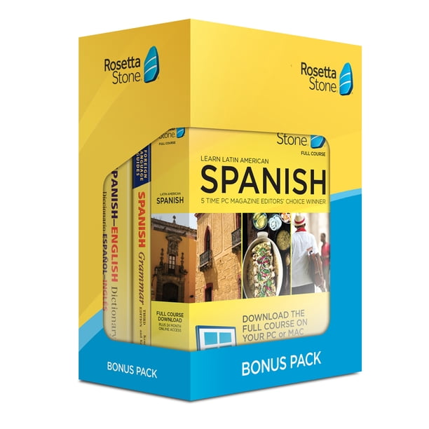 Rosetta Stone Barron's Bundle 24 mo Spanish LA - Walmart.com