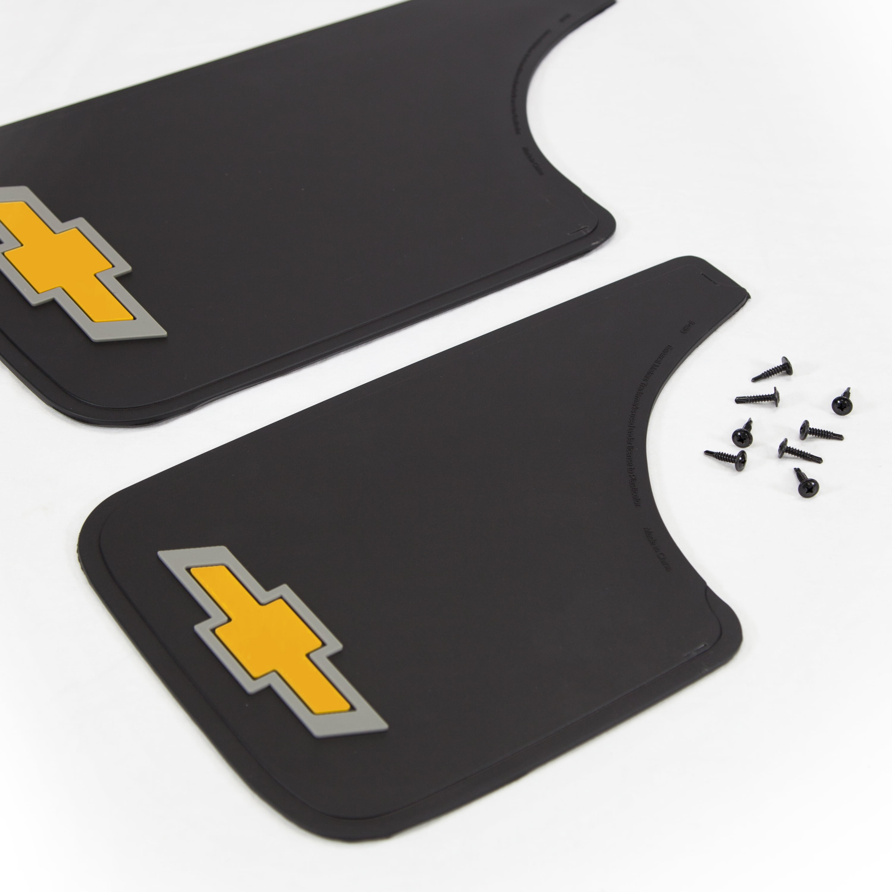 Chevy Gold Bowtie 9x15 Mud Guards 