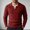 Red, variant on Zivyakyron Cable Knit Sweater Men Pullover Ribbed Thick Long Sleeve Fall Winter Slim Layered Look Sweaters Collared Black L