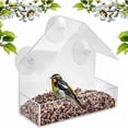 thumbnail image 1 of Bird Feeder Removable Feeding Transparent Housing Window Creative Support Feeder, 1 of 5