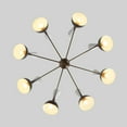 thumbnail image 5 of Stilnovo Style Eight Arm 16 Lights Shade Sputnik Chandelier Light Fixture Mid Century Brass Chandelier, 5 of 8