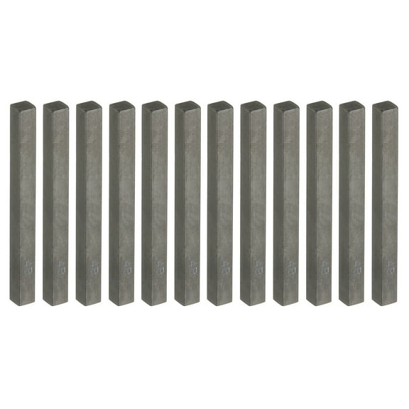 Uxcell Compressed Charcoal Sticks, 12 Pack 4B Grade Art Supplies Sketch Square Stick for Drawing, Black