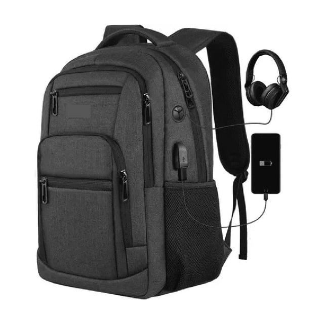 Mochila Para Portátil De 15.6 Pulgadasgris negro