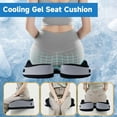 thumbnail image 2 of Seat Cushions for Office Chairs Coccyx Cushion for Tailbone Pain Relief Cushion Office Chair Wheelchair Cushion for Long Sitting Back Pain，Memory Foam Seat Car Computer Desk Chair Cushion Black, 2 of 6