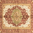thumbnail image 1 of Ahgly Company Indoor Square Persian Brown Traditional Area Rugs, 4' Square, 1 of 4