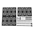 thumbnail image 5 of TOOL1SHOoo Outdoor Privacy Fence Screen,Outdoor Decorative Steel Fence Panels Free Standing(35.4*15.75*74.8in), 5 of 9